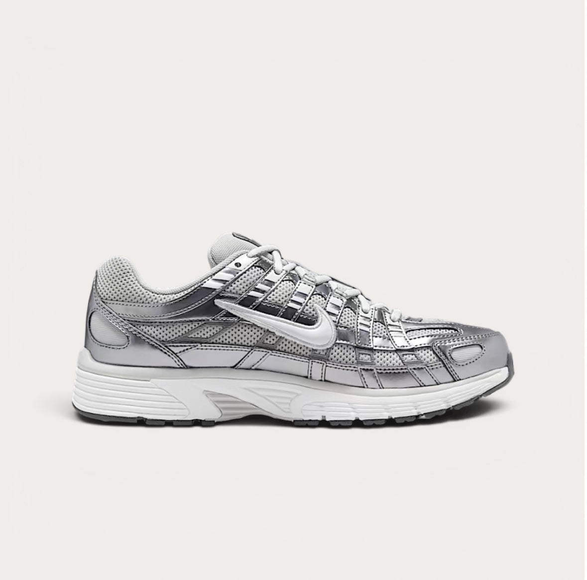 Nike P-6000 Metallic Silver White