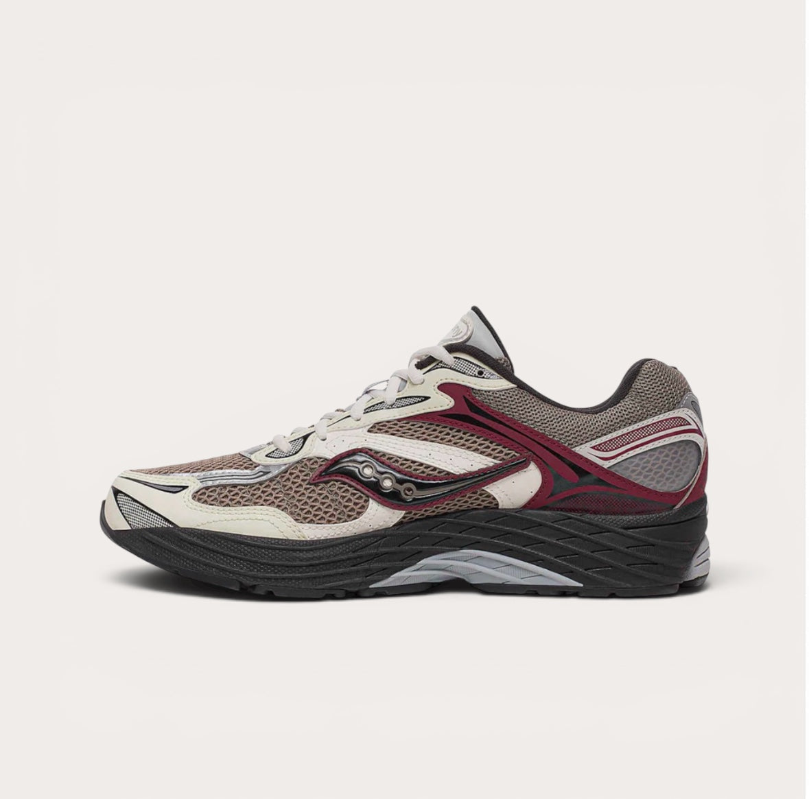Saucony Omni 9 Taupe Burgundy